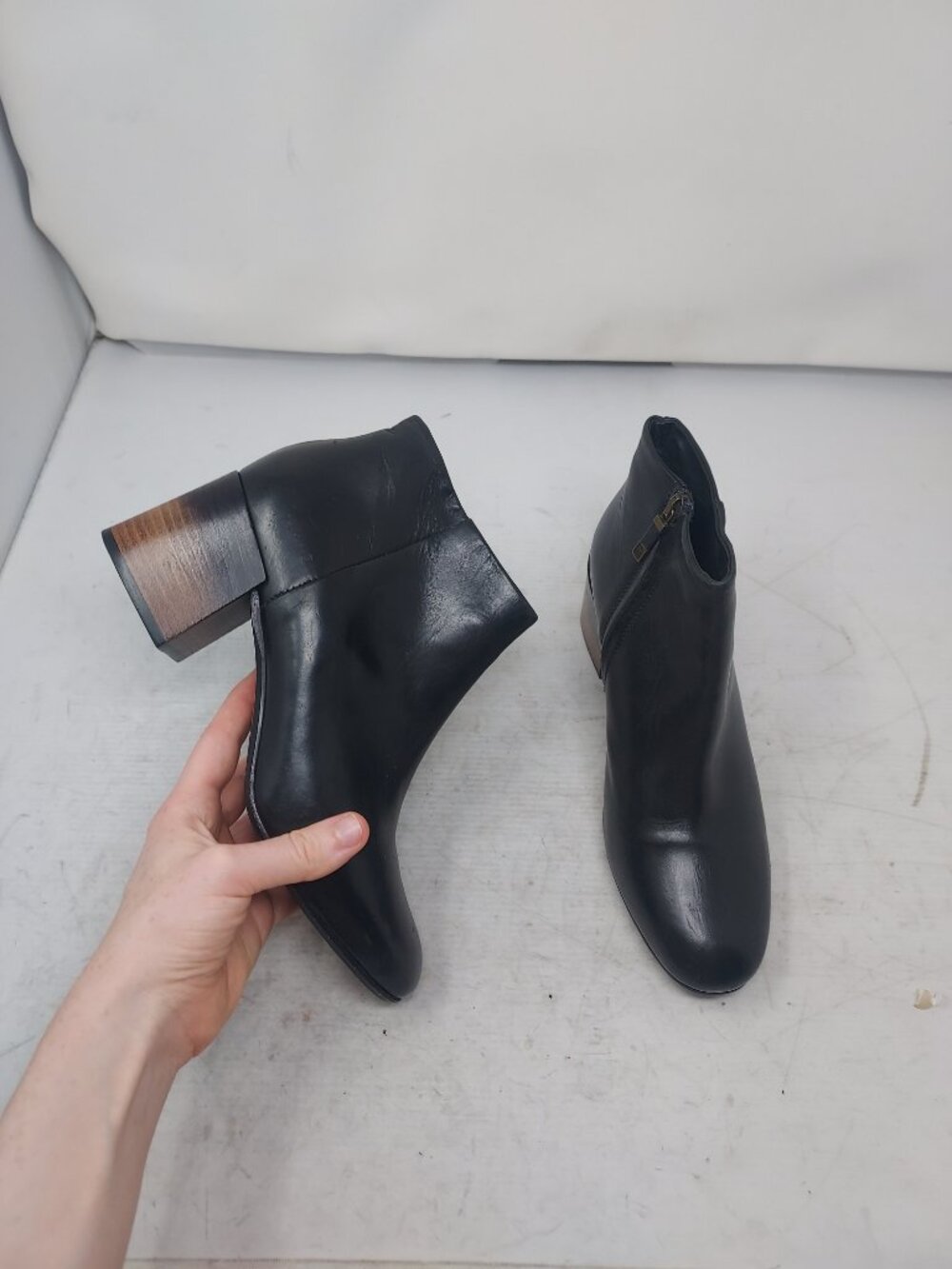 Alberto Fermani WOMENS Black Leather Ankle Boot